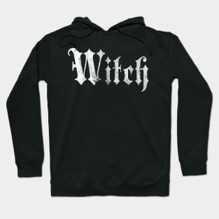 Witch - White Gothic Design Hoodie